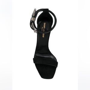 NWT Saint Laurent Mica western buckle heeled sandals